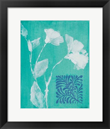 Framed Floral Whisper II Print