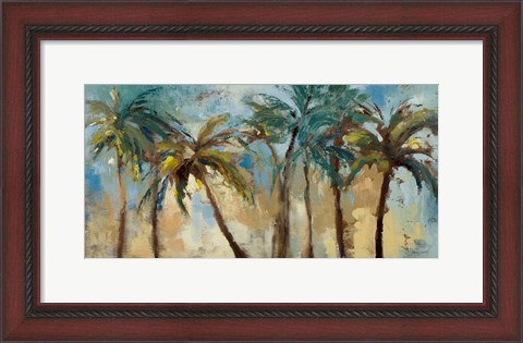 Framed Island Morning Palms Print