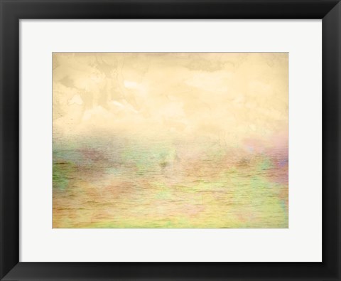 Framed Misty Ocean I Print