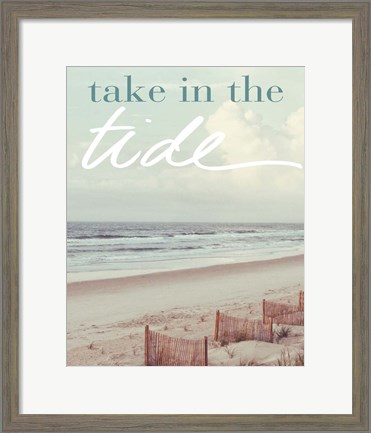 Framed Take in the Tide Print