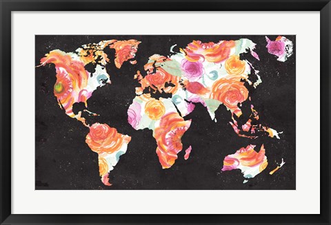 Framed World Florals Print