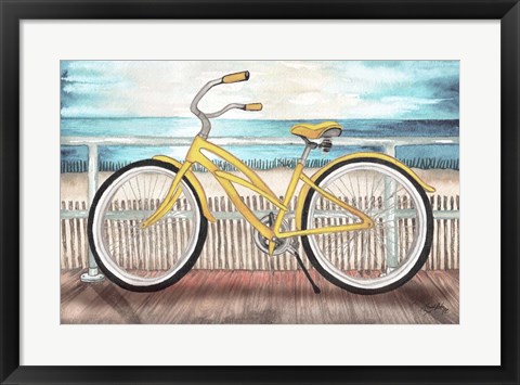 Framed Coastal Bike Rides Print