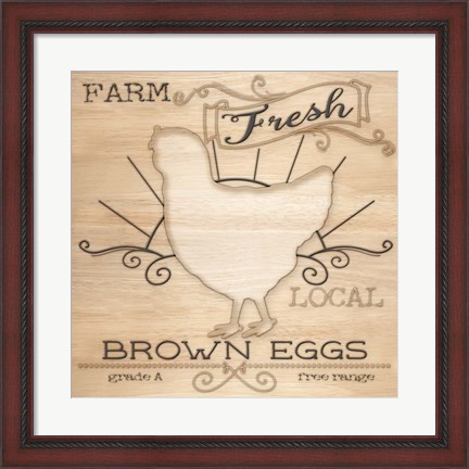 Framed Country Organic Dairy II Print