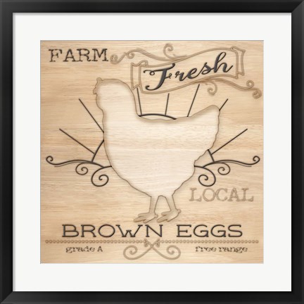 Framed Country Organic Dairy II Print