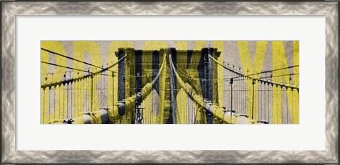Framed Brooklyn Bridge Type Print