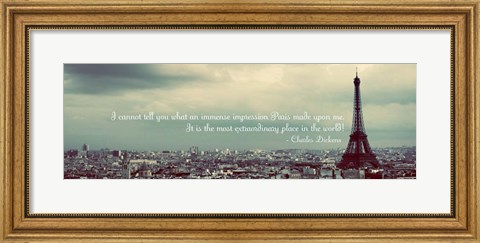 Framed Paris Expression Print
