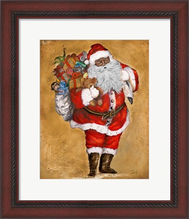 Framed African American Presents From St. Nick Print