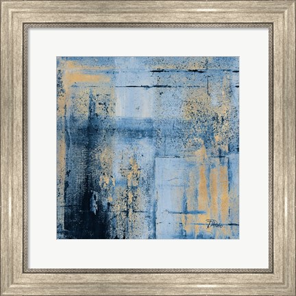 Framed Golden Blues II Print