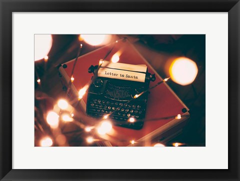 Framed Letter to Santa Print