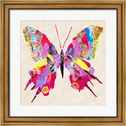 Framed Brilliant Butterfly II Print