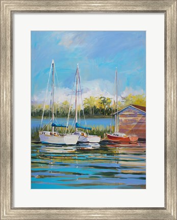 Framed Boats Print