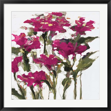 Framed Plum Wild Flowers Print