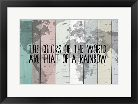 Framed Colors of the World Print