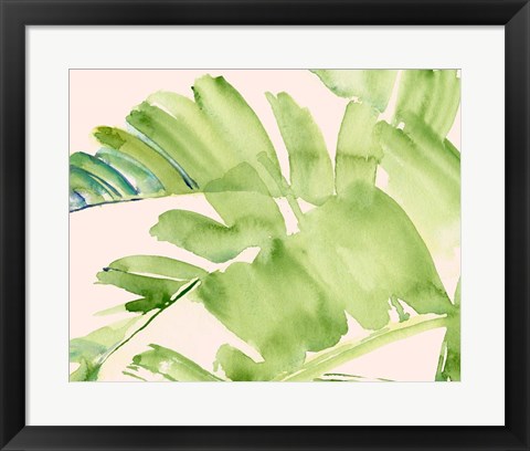 Framed Peachy Palms II Print