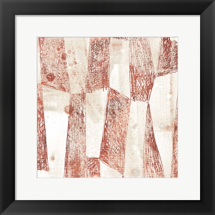 Framed Red Earth Textile VII Print