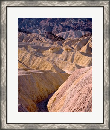 Framed California, Death Valley NP, At Zabriskie Point Print