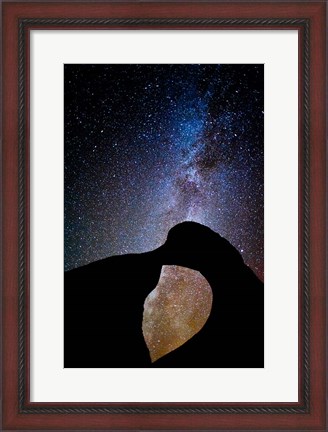 Framed Mobius Arch With The Vibrant Milky Way Print