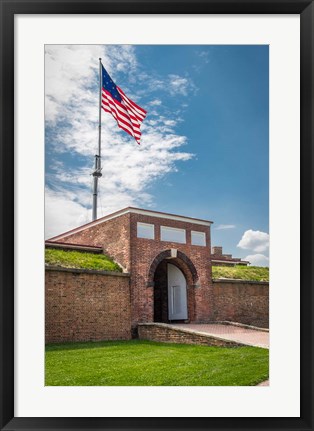 Framed Historic Fort Mchenry, Birthplace Of The Star Spangled Banner Print