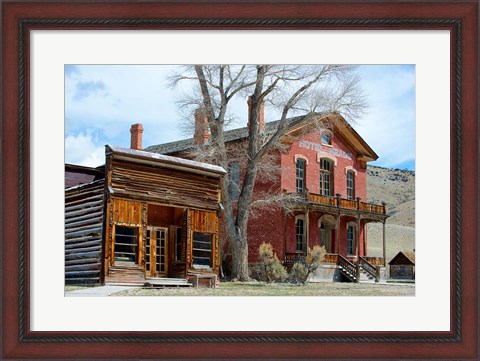 Framed 1862 Gold Rush Town In Bannack, Montana Print