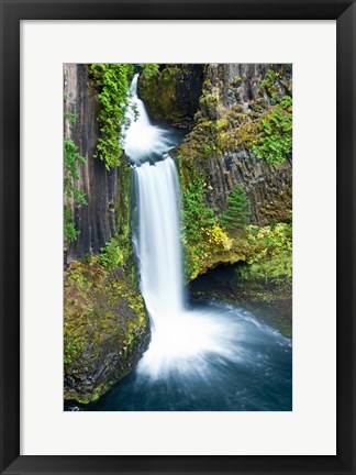 Framed Toketee Falls, Umpqua National Forest, Oregon Print