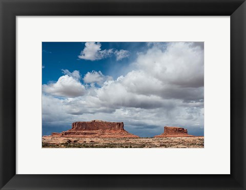 Framed Mesas And Thunderclouds Over The Colorado Plateau, Utah Print