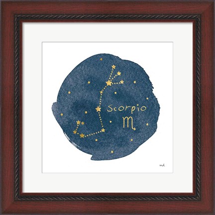 Framed Horoscope Scorpio Print