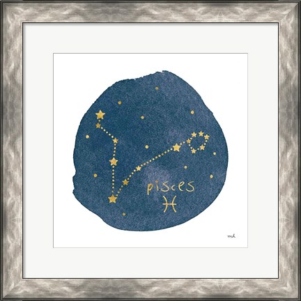 Framed Horoscope Pisces Print