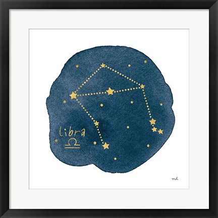 Framed Horoscope Libra Print