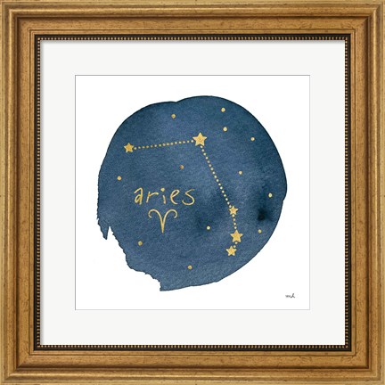 Framed Horoscope Aries Print