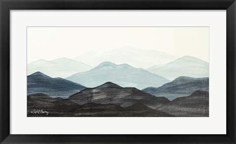 Framed Blue Ridge Mountain Range I Print