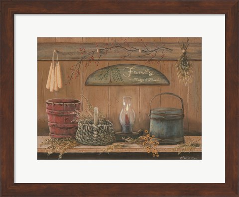 Framed Treasures on the Shelf I Print