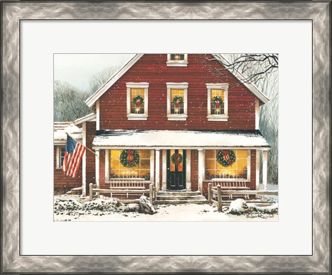 Framed Country Christmas Print