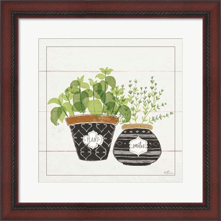 Framed Fine Herbs V Smiles Print