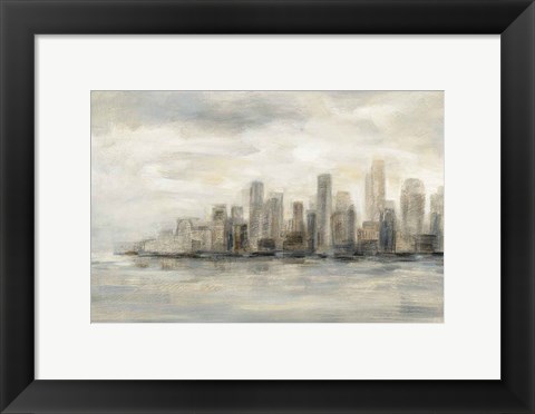 Framed Manhattan Low Clouds Print