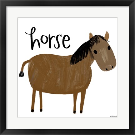 Framed Horse Print