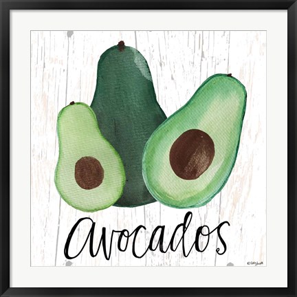 Framed Avocados Print