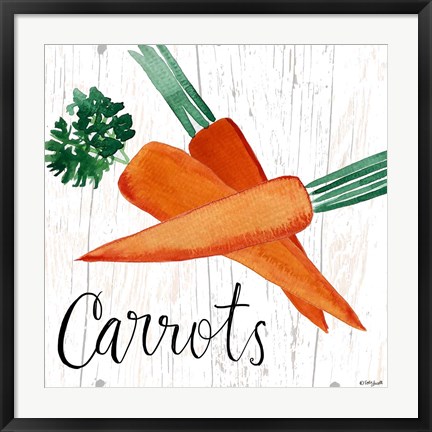 Framed Carrots Print