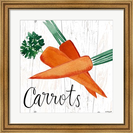 Framed Carrots Print