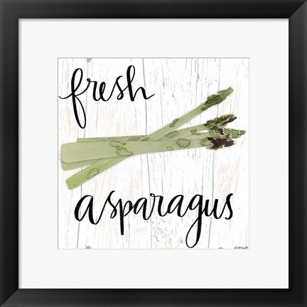 Framed Fresh Asparagus Print