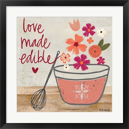Framed Love Made Edible Print
