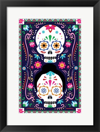 Framed Day of the Dead Print