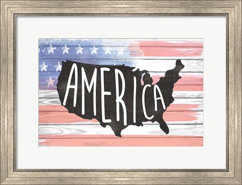 Framed America Print
