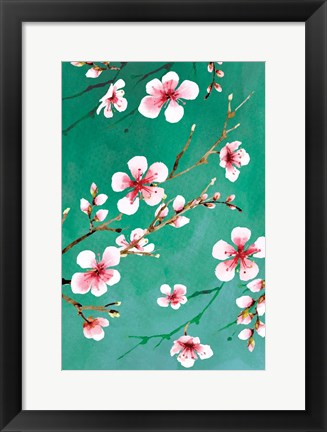 Framed Cherry Blossoms III Print