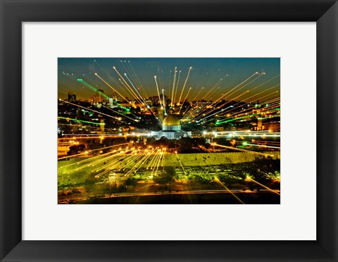 Framed Jerusalem Points of Light Print
