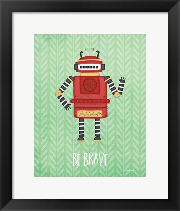 Framed Brave Bot Print