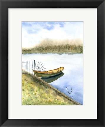 Framed Boat on the Water Print