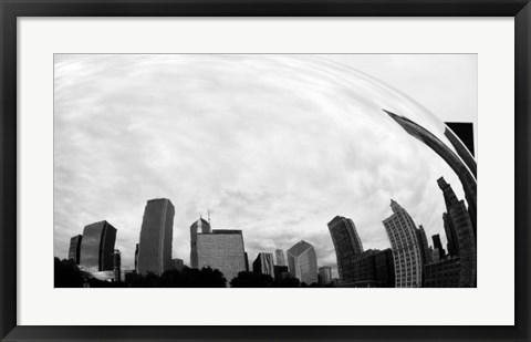 Framed City Reflection Print