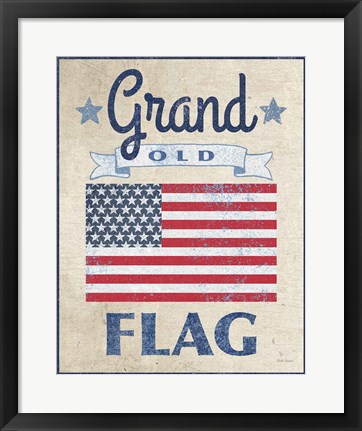 Framed Grand Old Flag Dark Print