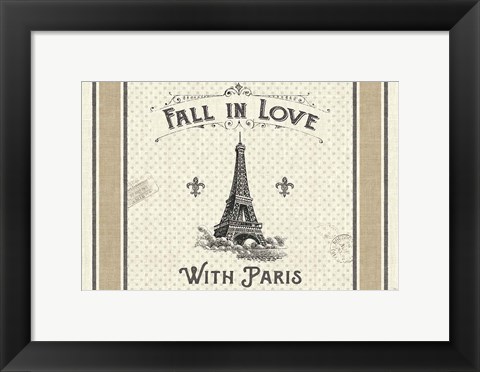 Framed Paris Farmhouse I Print