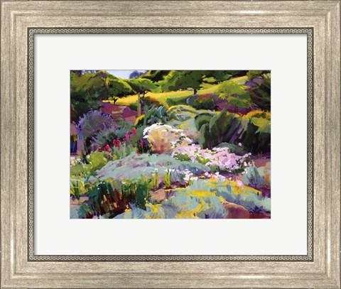 Framed Hillside Garden Print